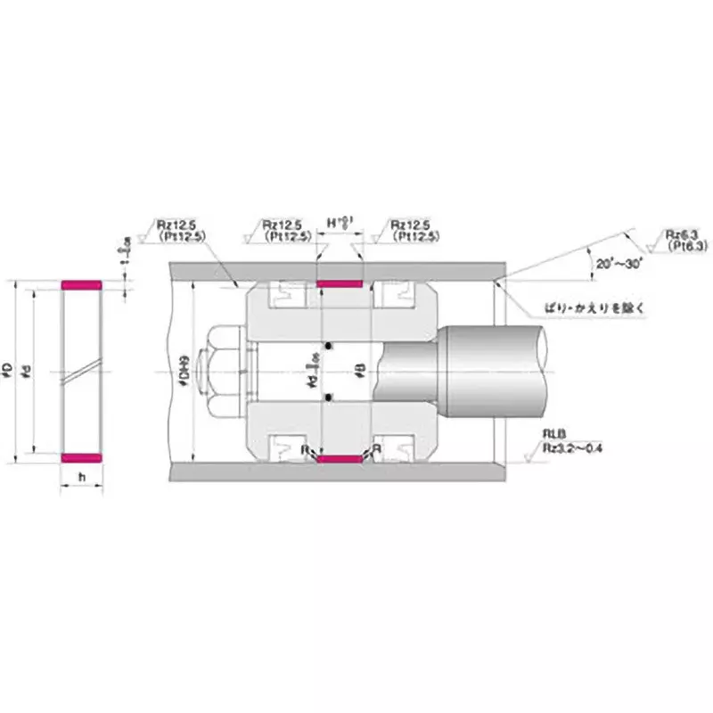 NOK WR Type for Wear Ring U-PK 14x18 mm Diameter, WR 18 14 8