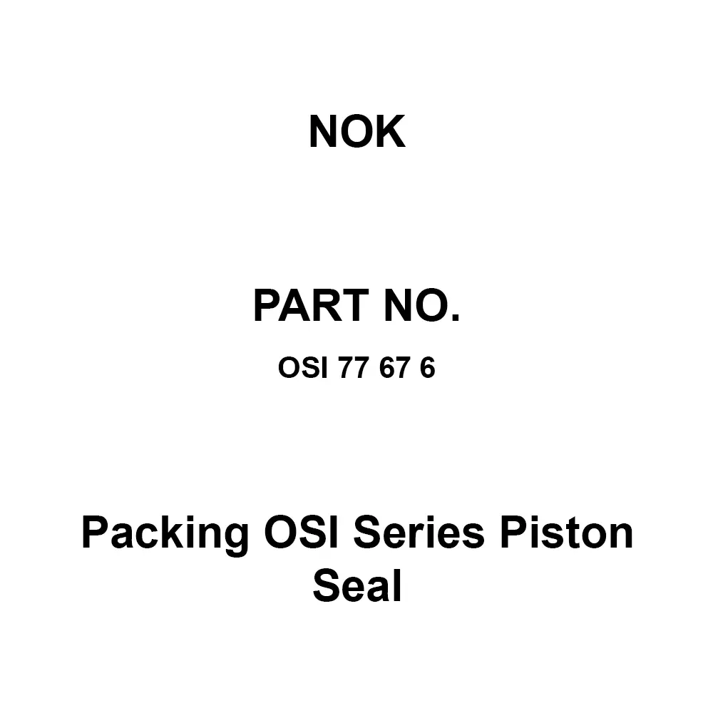 NOK Packing OSI Series Piston Seal 67x77 mm Diameter, OSI 77 67 6