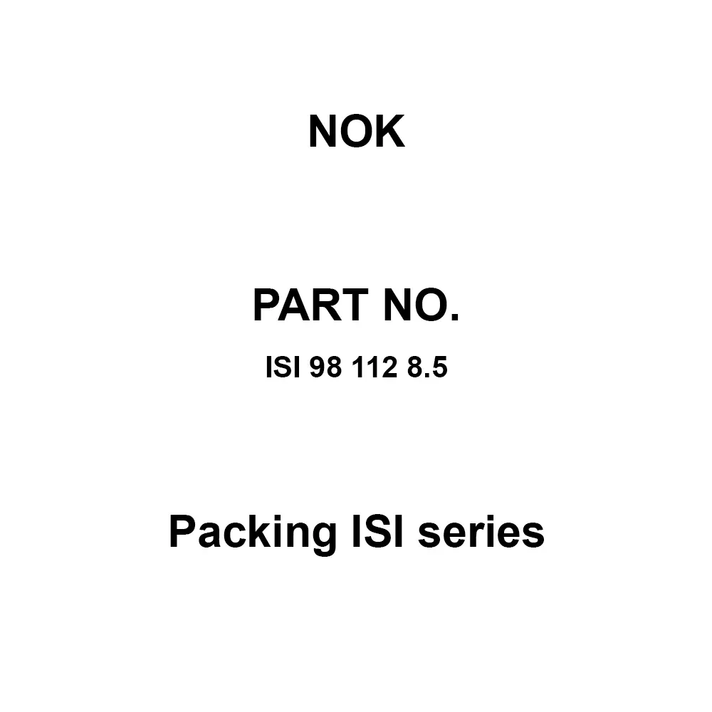 NOK Packing ISI Series 98x112 mm Diameter, ISI 98 112 8.5