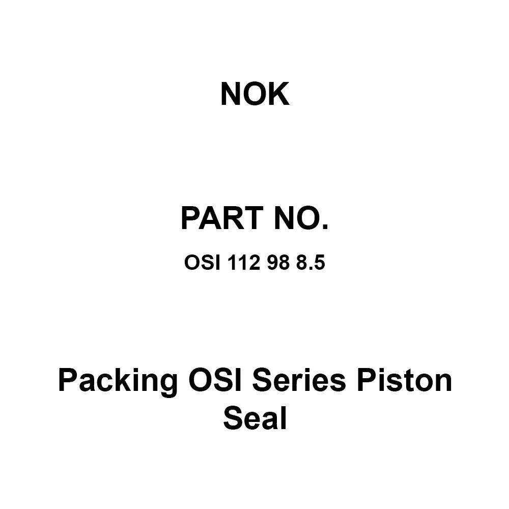 NOK Packing OSI Series Piston Seal 98x112 mm Diameter, OSI 112 98 8.5