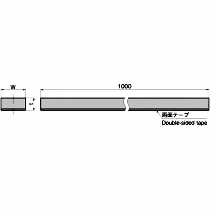 TAKIGEN Sponge Packing Black 1 m Length 25x3 mm Size, C-300-CR-3-25(1m)