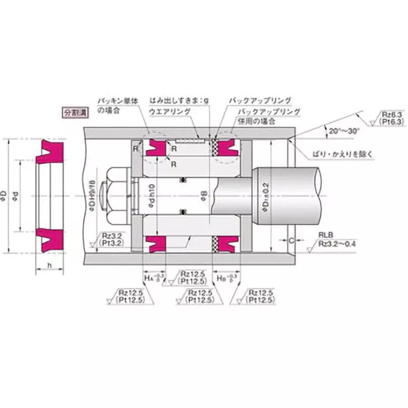 NOK Packing ODI Type 75x90 mm Diameter, ODI 90 75 10