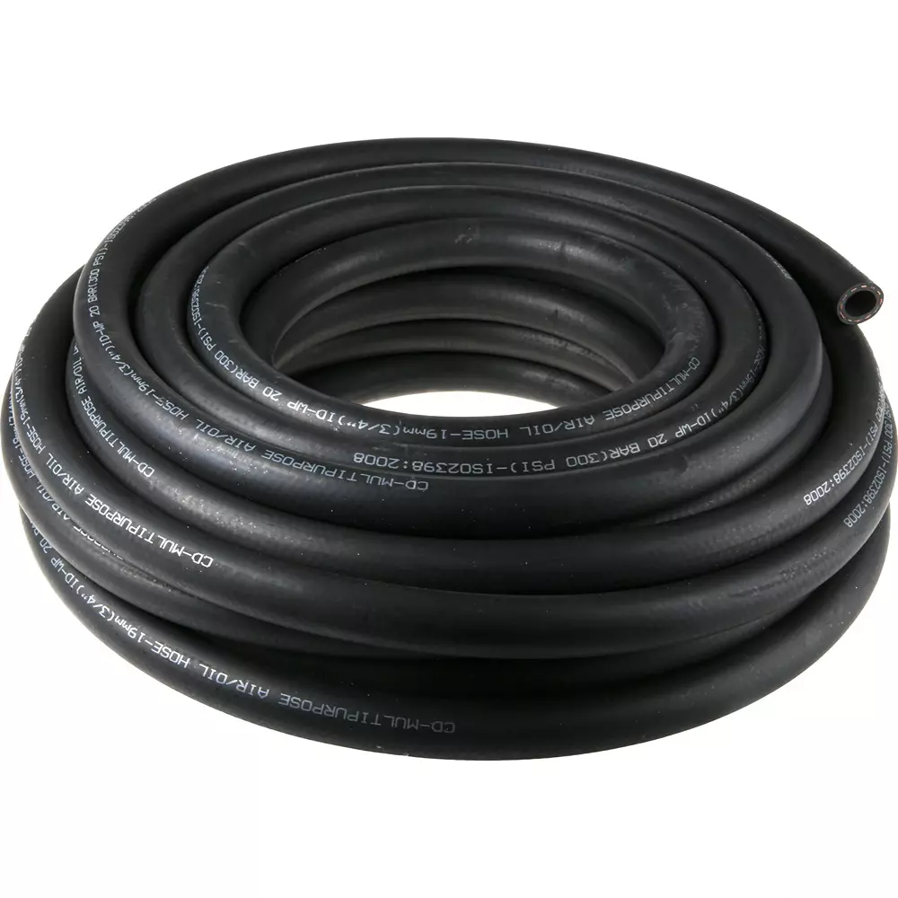 RS PRO Hose Pipe 20 bar Max Pressure Nitrile Rubber (NBR) 25 m Black, 9145537