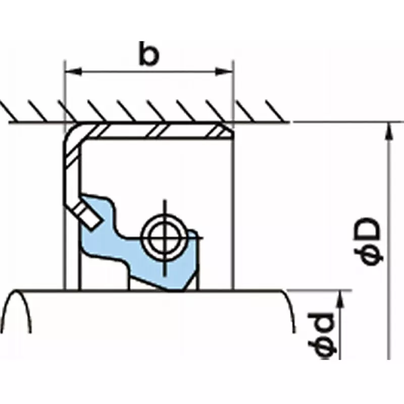 NOK Oil Seal SB 75 mm Outer and 52 mm Shaft Diameter, SB527512