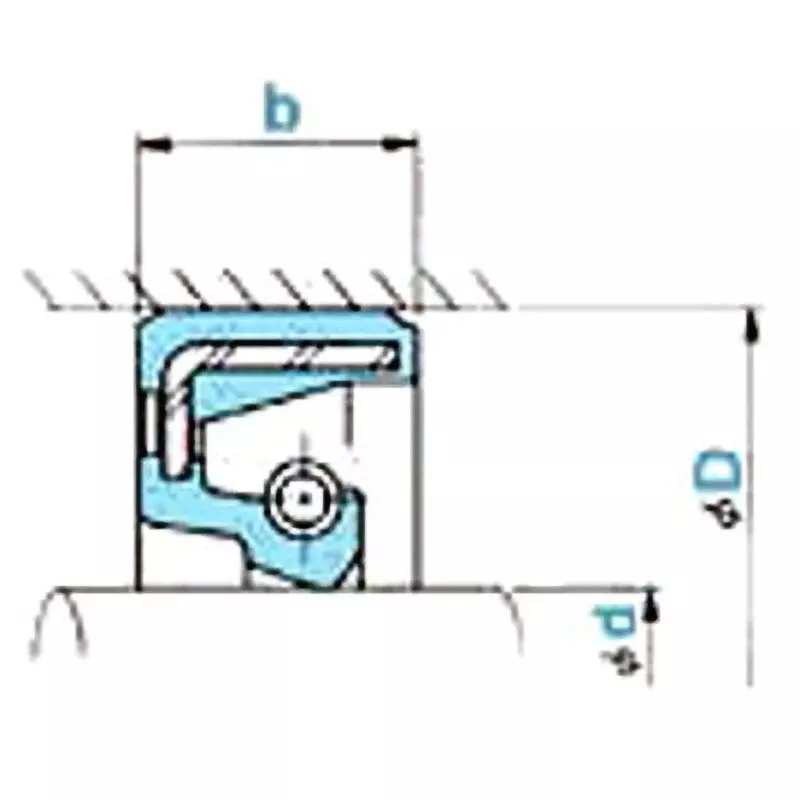NOK φ60x82 mm SC Type Fluoro Rubber Oil Seal, SC608212F