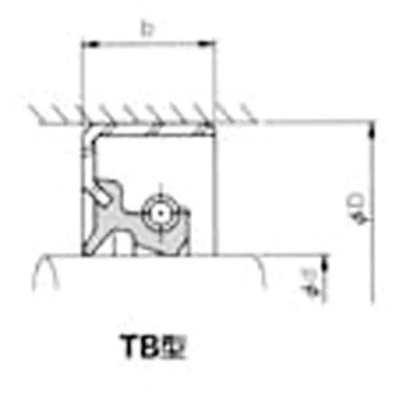 NOK φ140x180 mm TB2 Type Nitrile Rubber Oil Seal, TB2 140 180 16