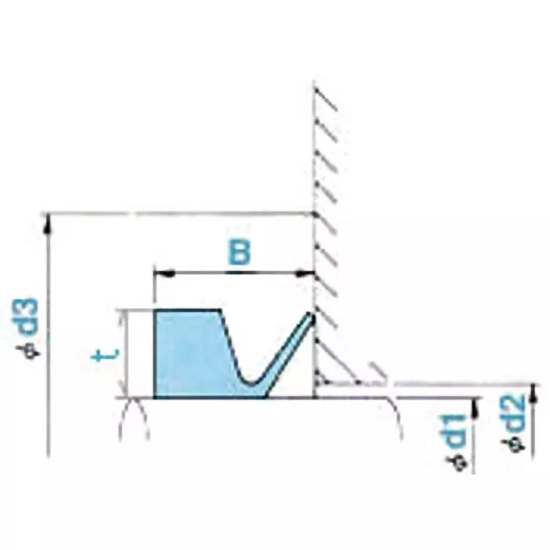 NOK 1520~1570 mm VR Type Nitrile Rubber Oil Seal, VR 1550A