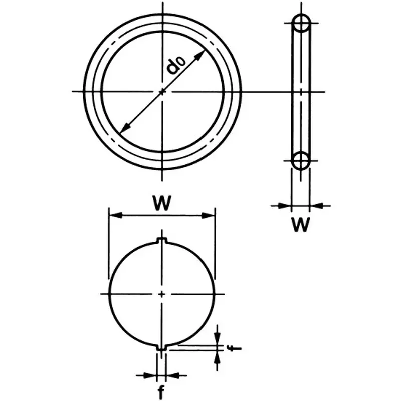 NOK O-Ring G Series (for Fixing) 134.4 mm Inner Diameter, ORNBR-90G135-N