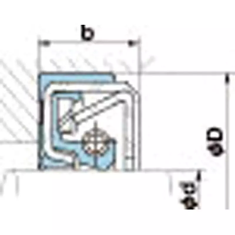 NOK φ30x50 mm TCN Type Nitrile Rubber Pressure Resistant Seal, TCN305011