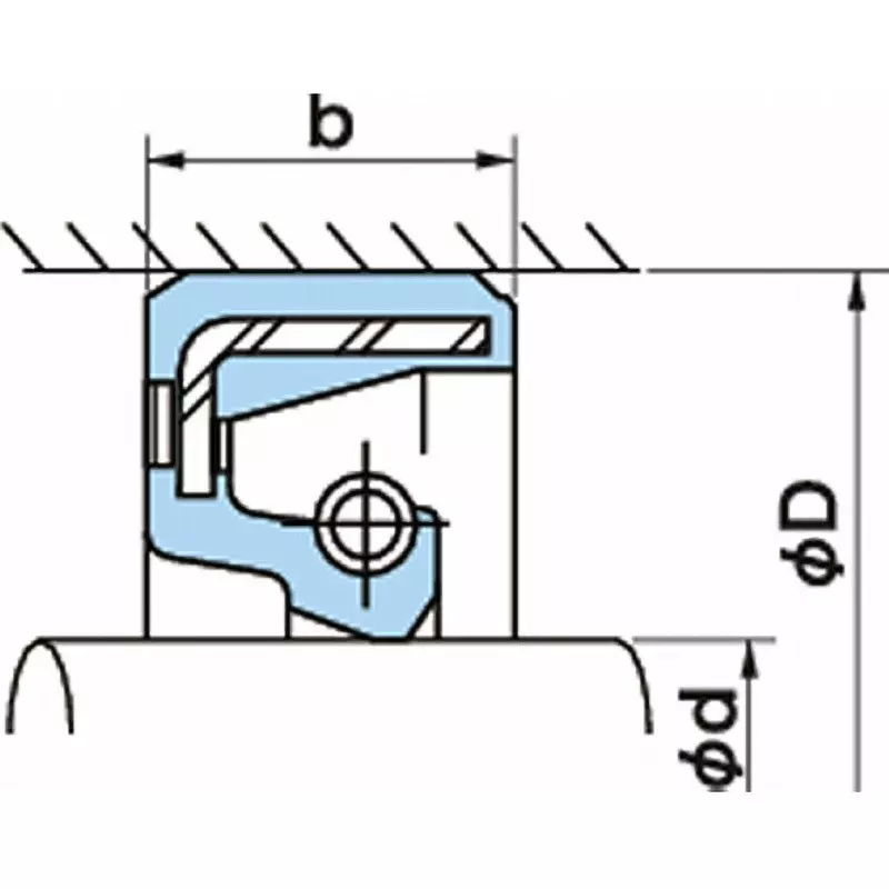 NOK 13 mm Thickness Acrylic Rubber Oil Seal, SC7510013-A