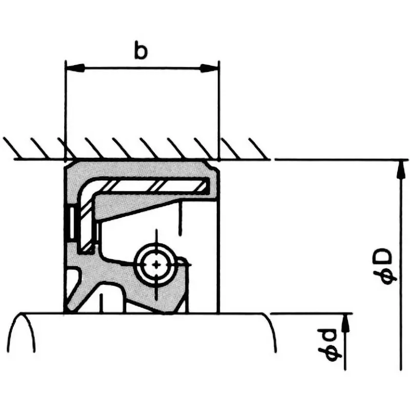 NOK φ170x205 mm TC Type Rubber Oil Seal, TC17020516