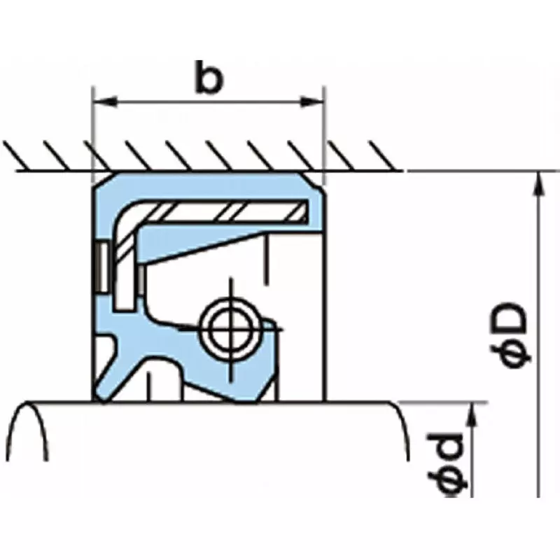 NOK 13 mm Thickness TC Type Silicone Rubber Oil Seal, TC7510013-V