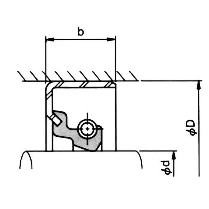 NOK φ130x160 mm SB2 Type Metal Oil Seal, SB13016016