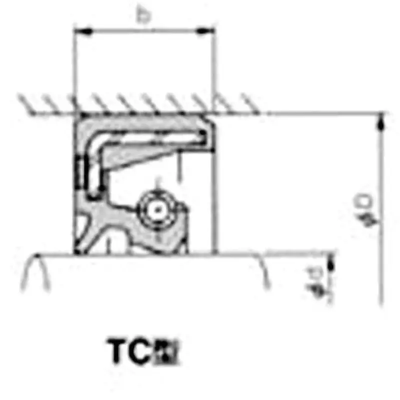 NOK φ90x120 mm TC Type Rubber Oil Seal, TC9012013