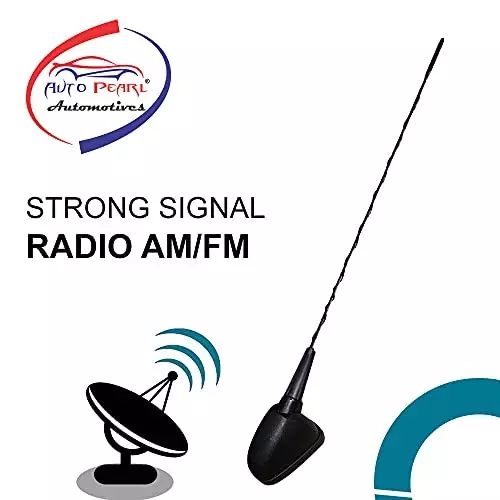 Auto Pearl Roof Mount Mast Flexible Car Antenna with Anti-Theft Design Compatible For ‎Maruti Suzuki Ritz