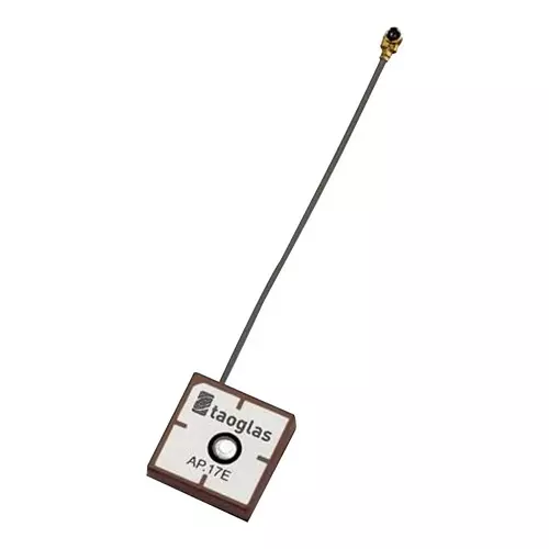 TAOGLAS PATCH ANTENNA, 1.57542GHZ, -1DBI, AP.17E.07.0064A