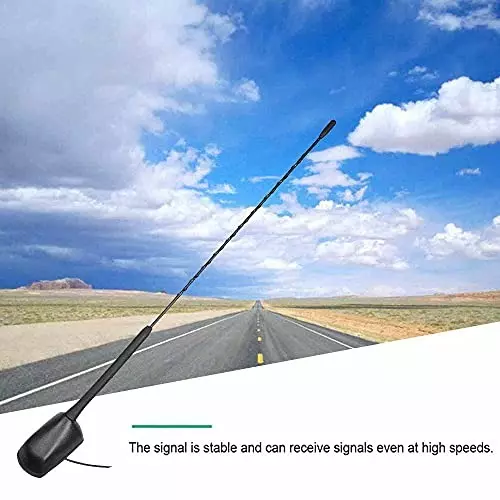Auto Pearl Roof Mount Mast Flexible Car Antenna with Anti-Theft Design Compatible For Tata Tiago