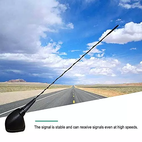 Auto Pearl Roof Mount Mast Flexible Car Antenna with Anti-Theft Design Compatible For ‎Hyundai I10