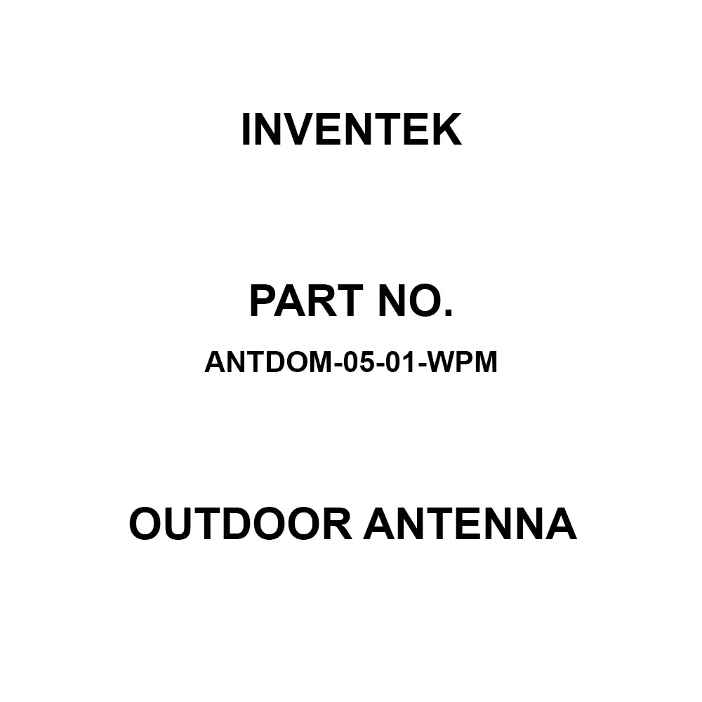 Inventek Outdoor Antenna Magnetic Mount Connector Termination, ANTDOM-05-01-WPM