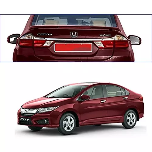 Auto Pearl OE Type Car Spoiler ABS Carnelian Red Pearl Compatible For Honda City Idtec 2014-2016, Spoiler_Idtec14_Carnelian_Red_Pearl