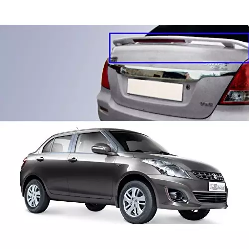 Auto Pearl OE Type Car Spoiler ABS Magma Grey Compatible For Maruti Suzuki Swift Dzire, Spoiler_Dzire_Magma_Grey