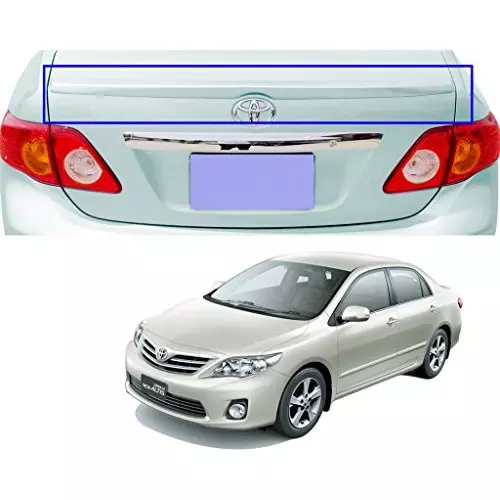 Auto Pearl OE Type Car Spoiler ABS Silver Mica Metallic Compatible For Toyota Corolla Altis (Lip), Spoiler_Altis_SMMetallic