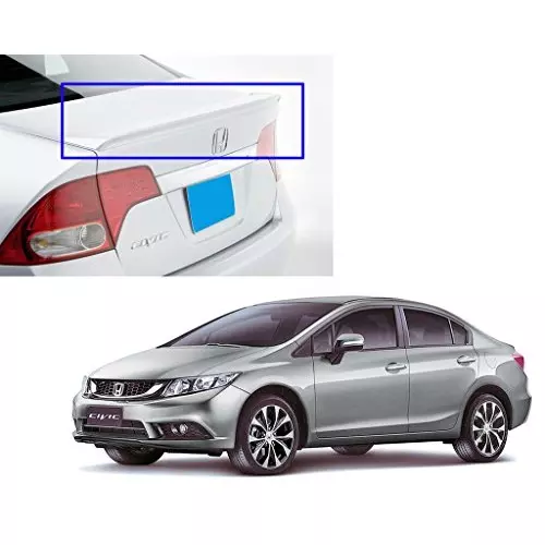 Auto Pearl OE Type Car Spoiler ABS Alabaster Silver Metallic Compatible For Honda Civic (Lip), Spoiler_Civic_Alabaster_SMetallic-picture-19