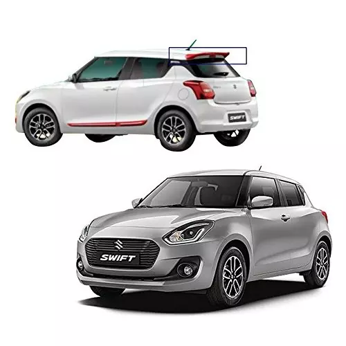 Auto Pearl OE Type Car Spoiler ABS Metallic Silky Silver Compatible For Maruti Suzuki Swift, Spoiler_Swift2018_Metallic_Silky_Silver