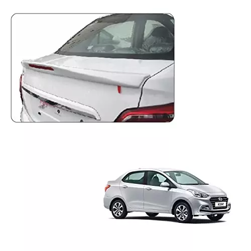 Auto Pearl OE Type Car Body Colored Spoiler ABS Titan Grey Compatible For Hyundai Xcent, Spoiler_Xcent_TitanGrey