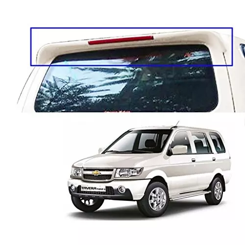 Auto Pearl OE Type Car Spoiler ABS Moonbeam White Compatible For Chevrolet Tavera, Spoiler_Tavera_Moonbeam_White