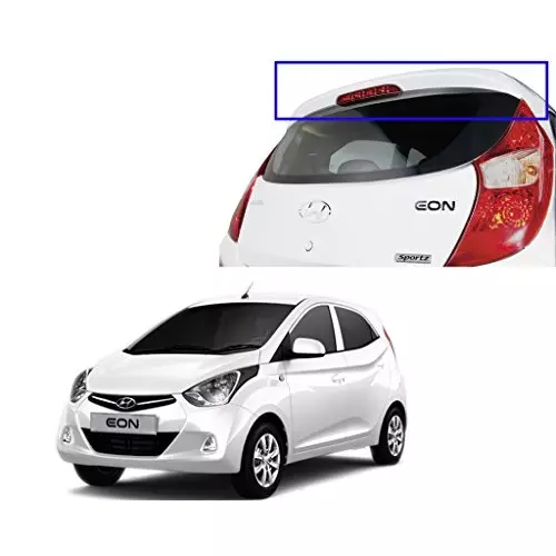 Auto Pearl OE Type Car Spoiler ABS Coral White Compatible For Hyundai Eon, Spoiler_Eon_Coral_White
