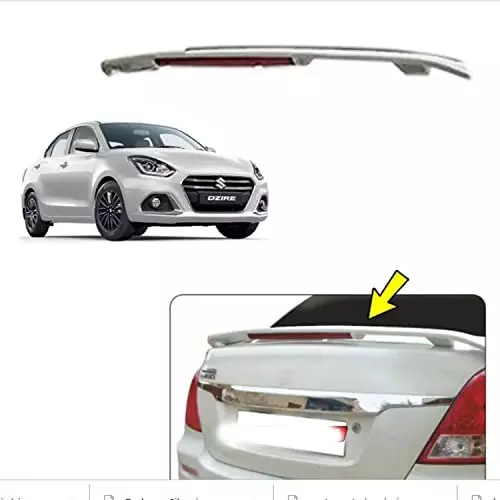 Auto Pearl OE Type Car Body Colored Spoiler ABS Arctic White Compatible For Maruti Suzuki Dzire 2020, Spoiler_Dzire2020_ArcticWhite