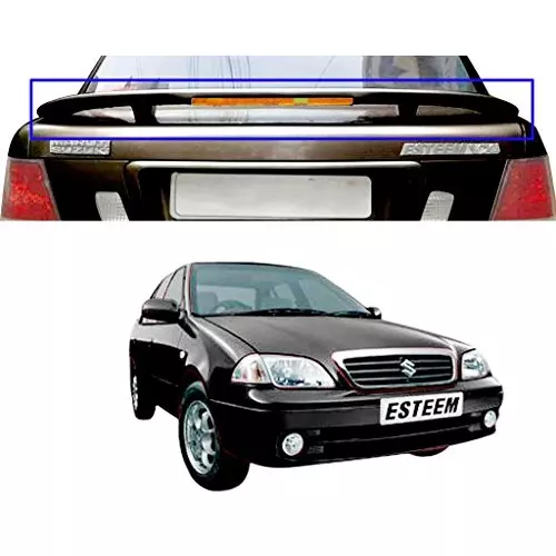 Auto Pearl OE Type Car Spoiler ABS Midnight Black Compatible For Maruti Suzuki Esteem, Spoiler_Esteem_MBlack