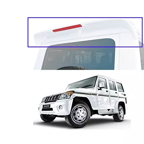 Auto Pearl OE Type Car Spoiler ABS Diamond White Compatible For Mahindra Bolero, Spoiler_Bolero_Diamond_White