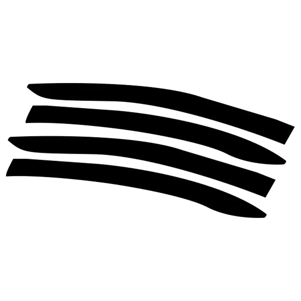 AUTOMANTRA Plain Door Visor Polycarbonate 4 Pcs Set for Renault Captur