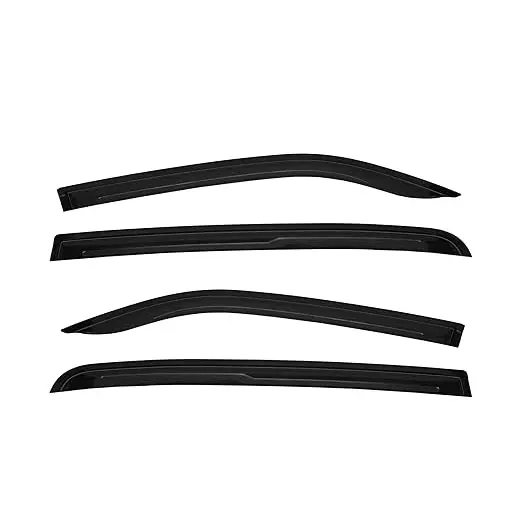 AUTOMANTRA Plain Door Visor Polycarbonate 4 Pcs Set for Tata Manza