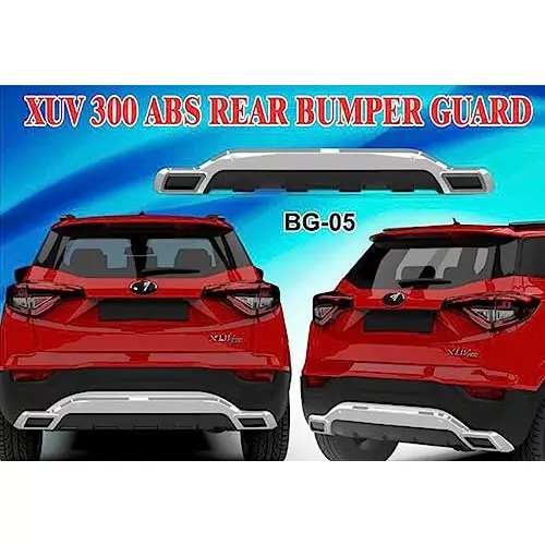 Auto Pearl Bumper Diffuser Reflector ABS Rear Compatible For Mahindra Xuv 300, Diffuser05_XUV300_Rear