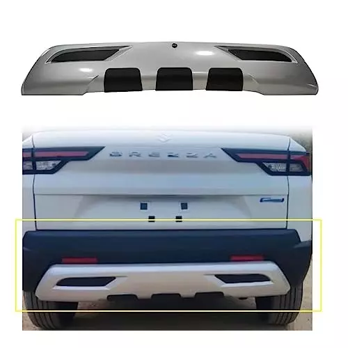 Auto Pearl Bumper Diffuser Reflector ABS Rear Compatible For Maruti Suzuki Brezza 2020, Diffuser_Brezza2020_Rear