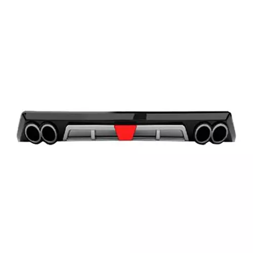 Auto Pearl Bumper Diffuser Reflector ABS Rear Compatible For Maruti Suzuki Spresso, Diffuser07_SPresso_Rear