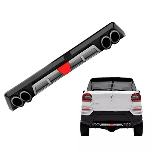 Auto Pearl Bumper Diffuser Reflector ABS Rear Compatible For Maruti Suzuki Spresso, Diffuser07_SPresso_Rear