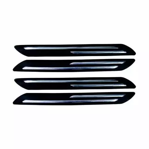 Carsonia Black Rubber Bumper Guard for Skoda Fabia (Pack of 4)