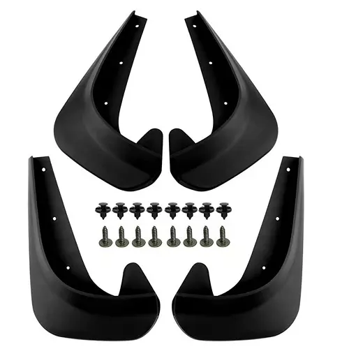 Auto Pearl OE Type Car Heavy Duty Mud Flaps Splash Guards PVC Black Compatible For Kia Sonet (2020), MudFlap_Sonet2020 (Set of 4)
