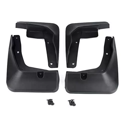 Auto Pearl Mud Flap/Splash Guard ‎ABS Plastic Black Compatible For Renault Pulse (Set of 4)
