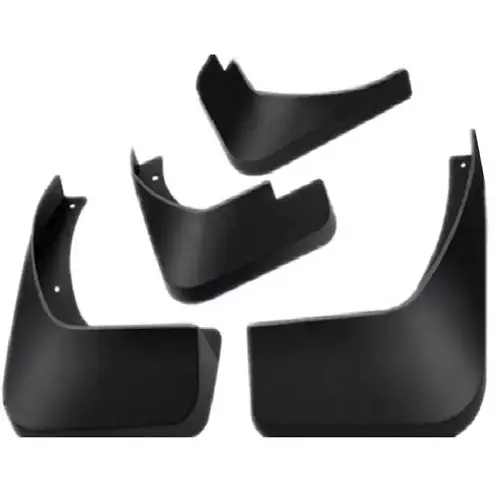 Carsonia Front & Rear Mudguard Plastic Black for Volkswagen Taigun (Set of 4)