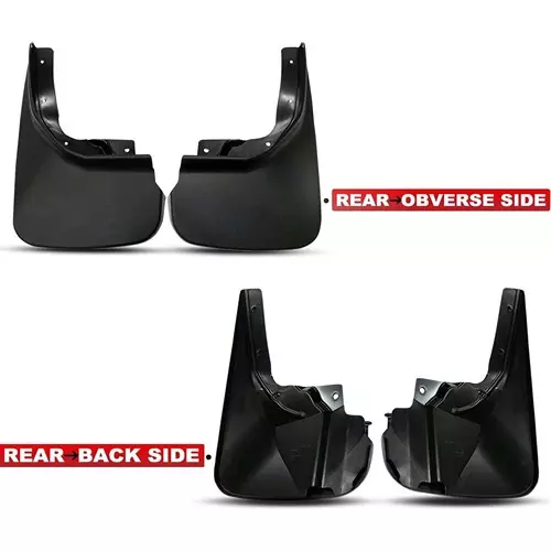 Auto Pearl OE Type Car Heavy Duty Mud Flaps Splash Guards PVC Black Compatible For Chevrolet Cruze (Type-2), MudFlap_CruzeType2 (Set of 4)