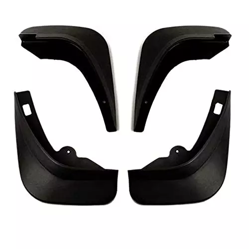Auto Pearl OE Type Car Heavy Duty Mud Flaps Splash Guards PVC Black Compatible For Hyundai Verna New T4/2018, Mud_Flap_Verna2018 (Set of 4)