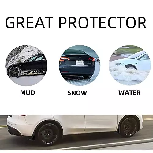 Auto Pearl OE Type Car Heavy Duty Mud Flaps Splash Guards PVC Black Compatible For Maruti Suzuki Alto K10 2022, Mud_Flap_AltoK102022 (Set of 4)