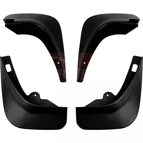 Auto Pearl Mud Flaps ‎Front PVC ‎Black Compatible For Skoda Rapid