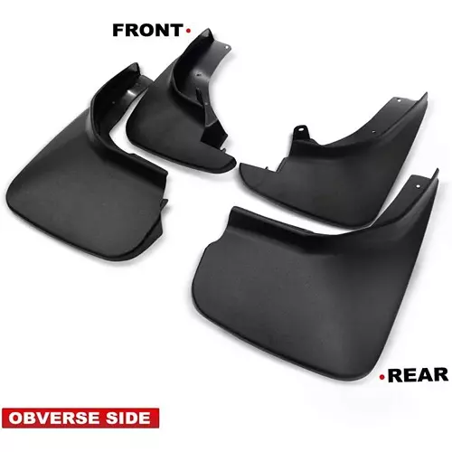 Auto Pearl OE Type Car Heavy Duty Mud Flaps Splash Guards PVC Black Compatible For Datsun Redi Go, MudFlap_DatsunRediGo (Set of 4)