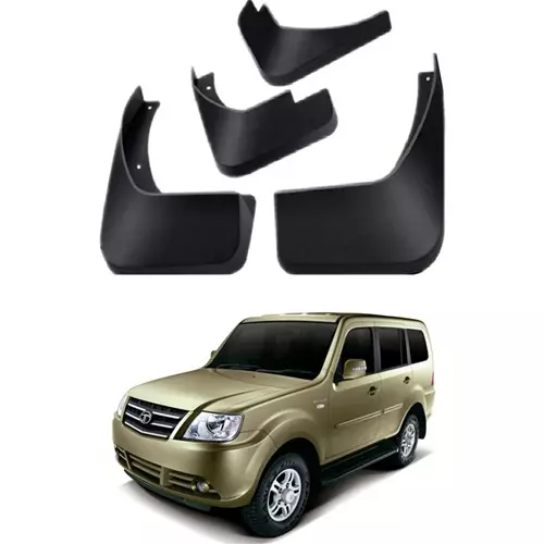 carsonia-front-rear-mudguard-plastic-black-for-tata-sumo-grande-set-of-4